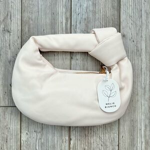 Melie Bianco Alexandra Top Handle Bag in Cream